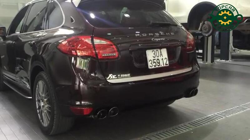 Porsche Cayenne 2013 với ống xả FI