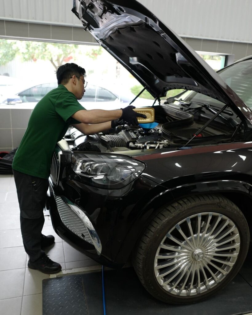 Topcar-tuning đơn vị chuyên sửa chữa, nâng cấp và bảo dưỡng ôtô cao cấp Bảo dưỡng định kỳ Mercedes GLS 600 Maybach thực hiện bởi đội ngũ Topcar-tuning
