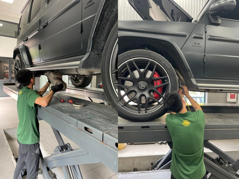 độ pô và hệ thống ống xả cho Mercedes AMG G63 - Topcar-tuning