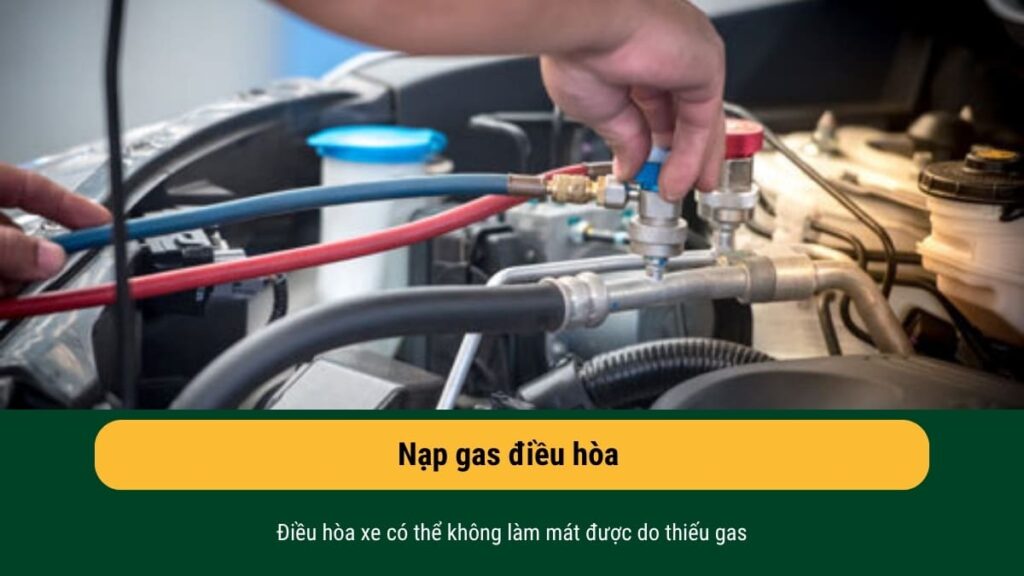 dịch vụ sửa chữa và bảo dưỡng điều hòa tại Topcar-tuning - Nạp gas điều hòa ô tô