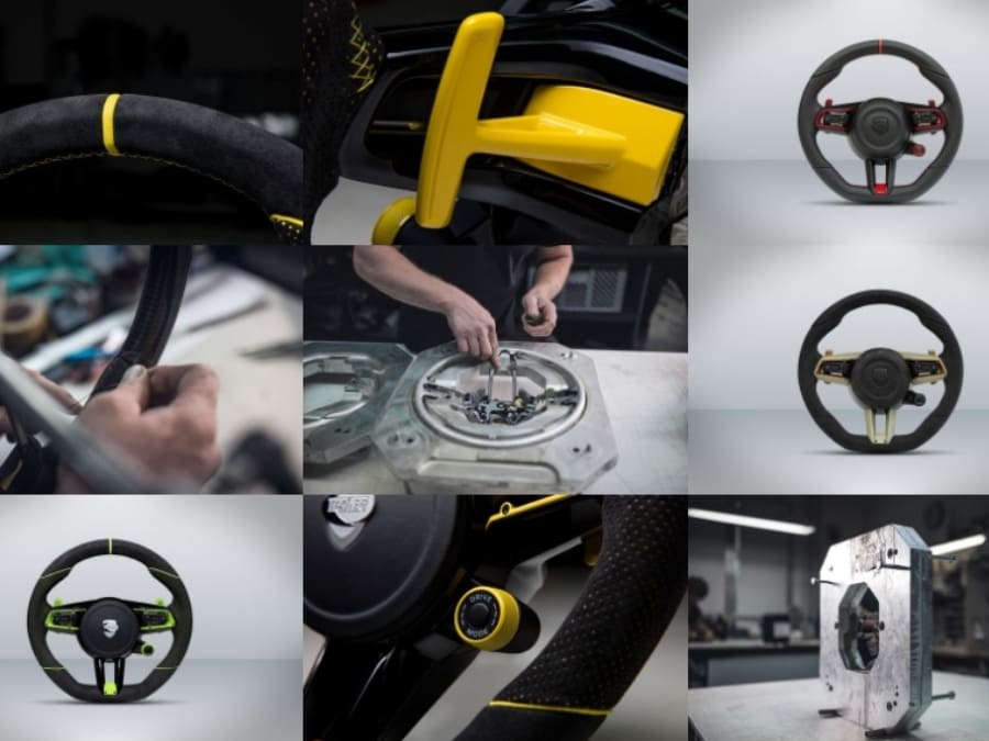 Độ vô lăng thiết kế thủ công theo yêu cầu Techart