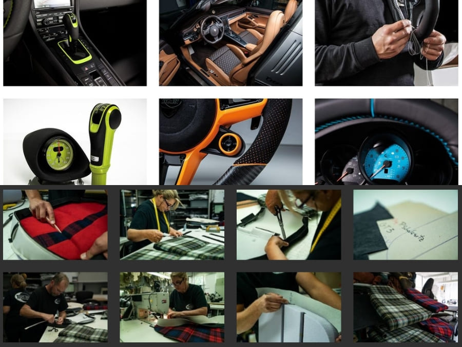 Dịch vụ độ nội thất thủ công theo yêu cầu cho Porsche by Techart
