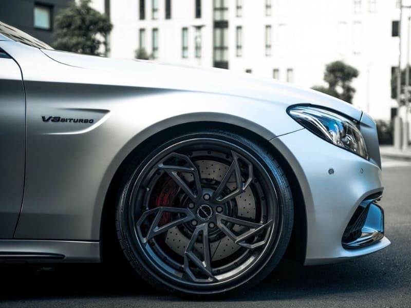 Xe Mercedes AMG độ mâm Brixton Forged