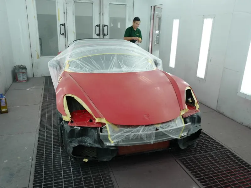 Khu vực phòng sơn Topcar-tuning