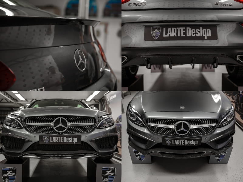 Độ bodykit carbon cho Mercedes-Benz C-Class thiết kế bởi Larte Design