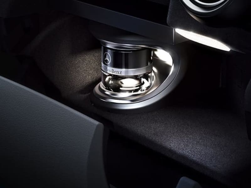 nâng cấp, lắp đặt bộ phun nước hoa cao cấp trong xe Mercedes