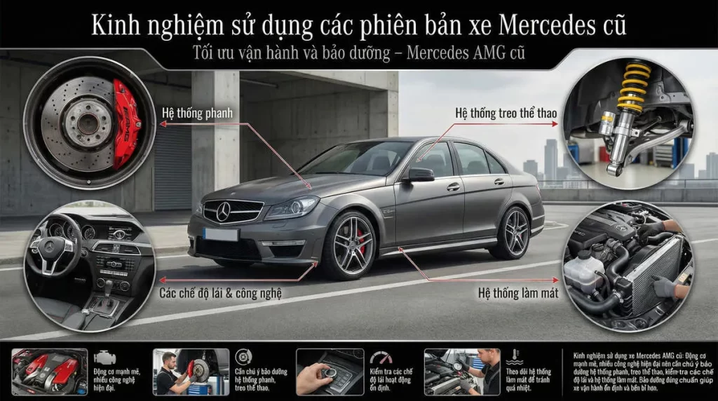 Kinh nghiệm sử dụng xe Mercedes cũ