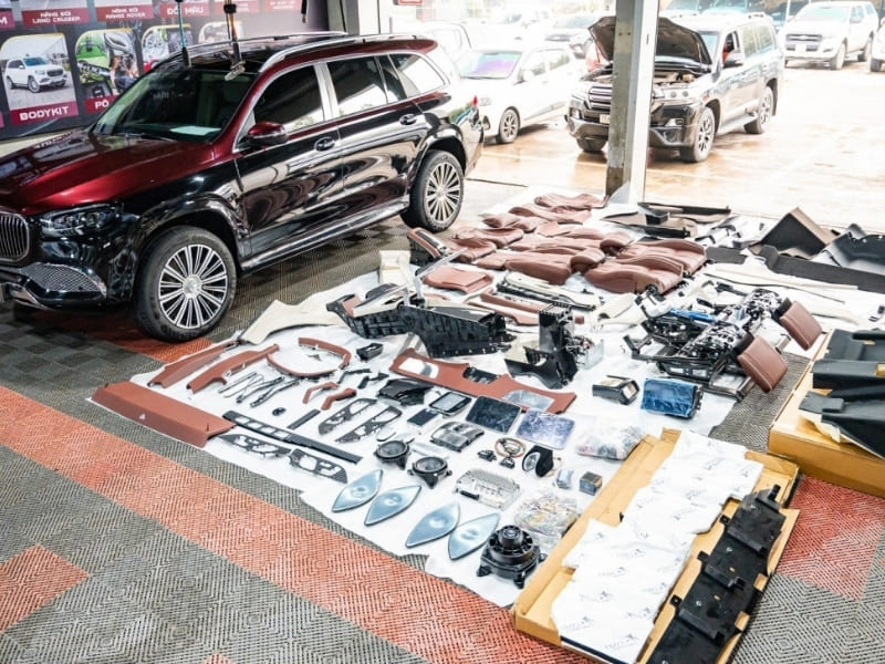 Phụ kiện độ mercedes gls 450 lên maybach