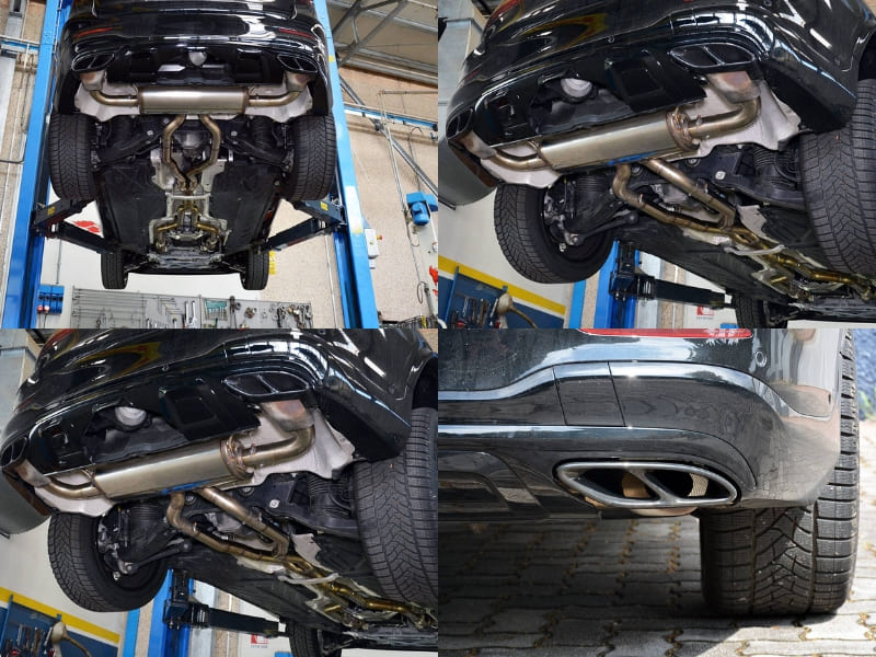 Độ pô Akrapovic cho Mercedes GLC