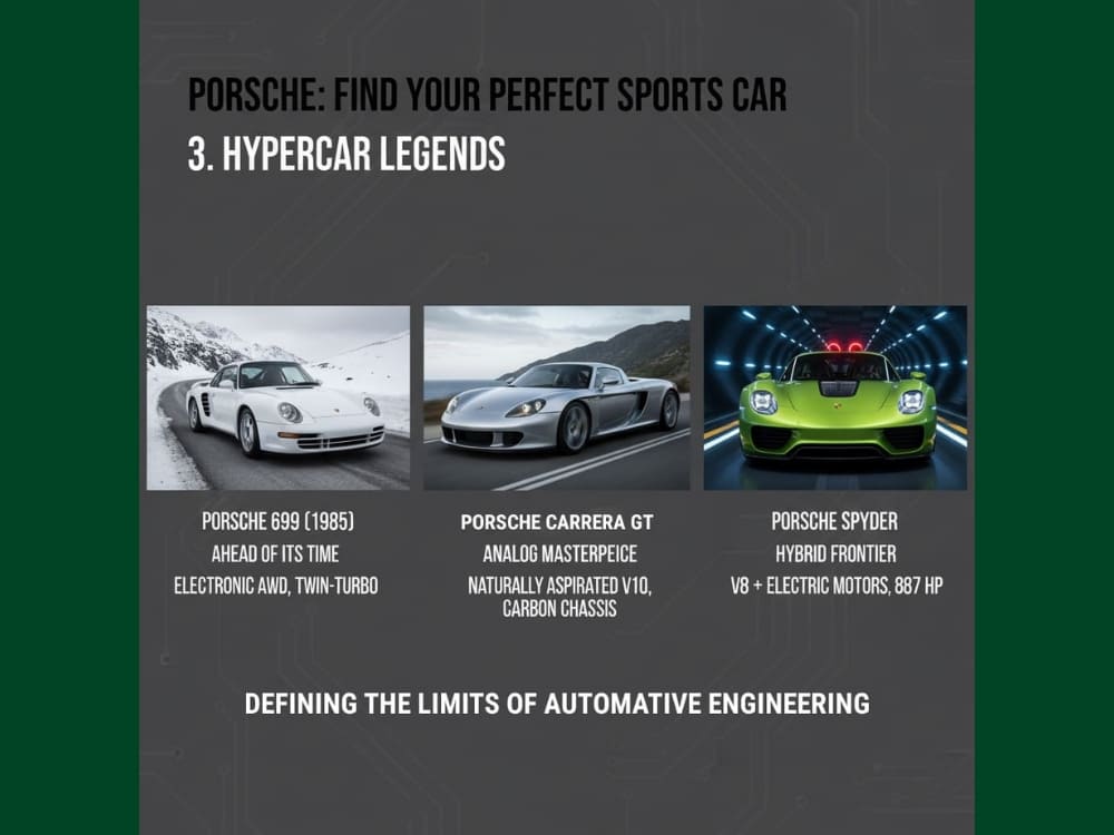 Những mẫu xe hyper car của thương hiệu xe sang thể thao Porsche