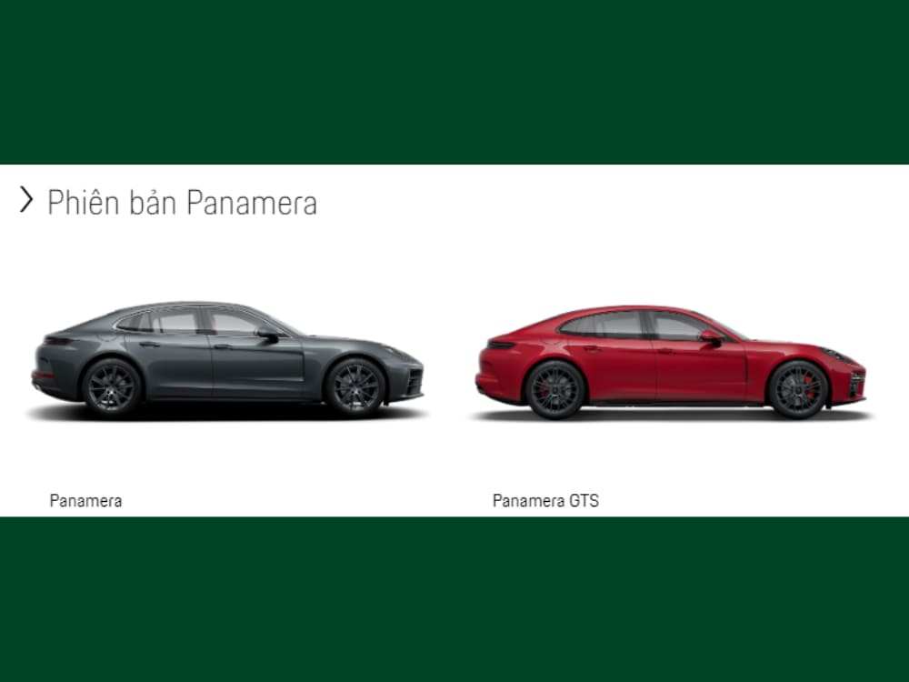 Các mẫu xe Porsche Panamera