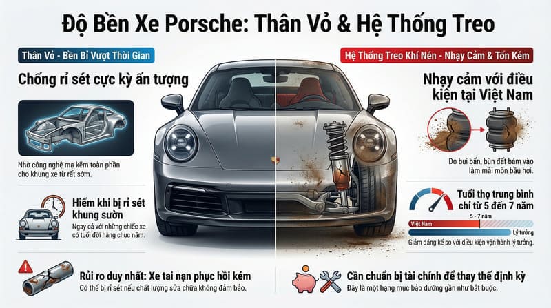 Độ bền xe Porsche