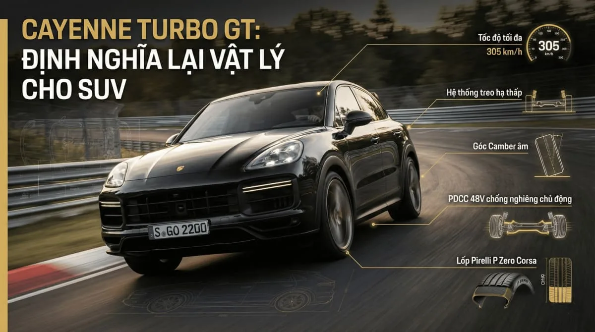 tốc độ tối đa của xe Porsche Cayenne Turbo GT